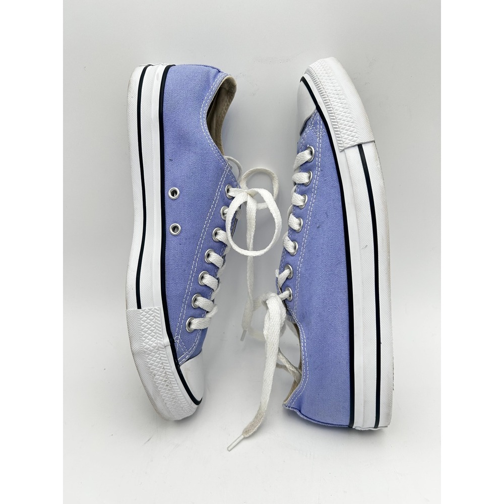 Converse All Star Ox Chuck Taylor Low Top Sneaker Periwinkle Canvas M8.5 W10.5 - Picture 8 of 14